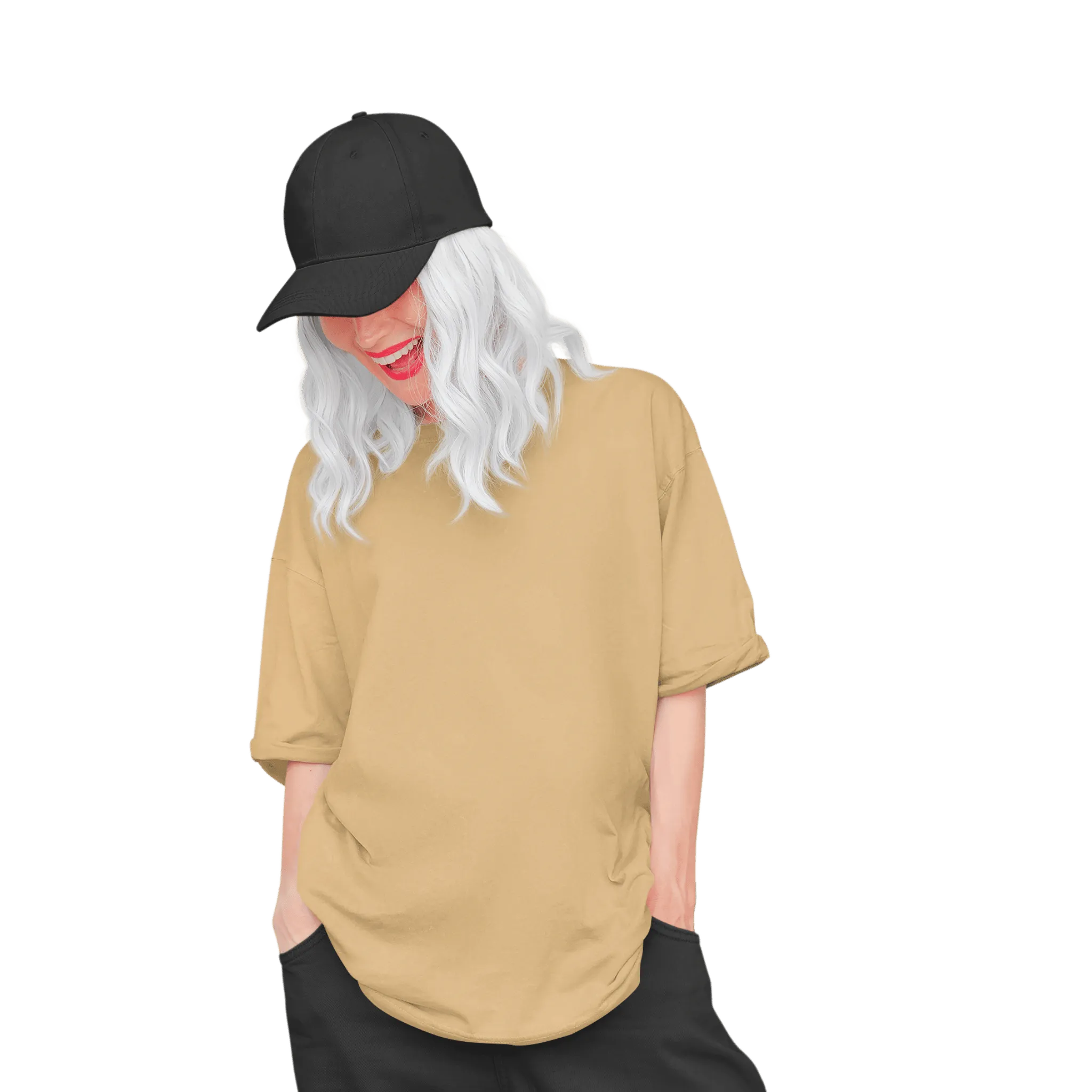 300g Oversized Short Sleeve Poly Cotton T-Shirts