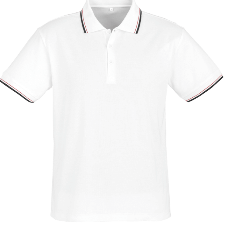 White Stripped Golf Shirt